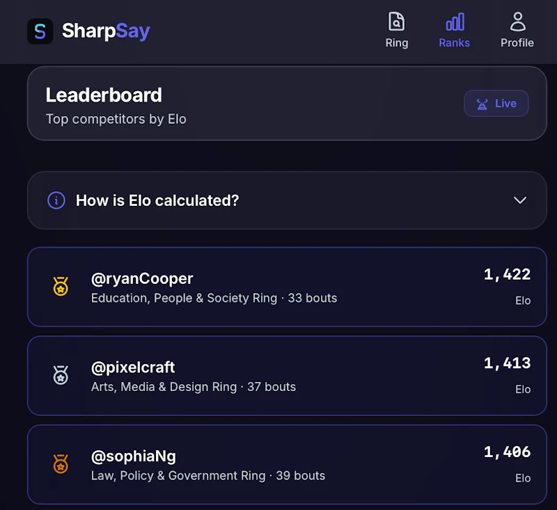 SharpSay - Battle AI & Rank screenshot 2