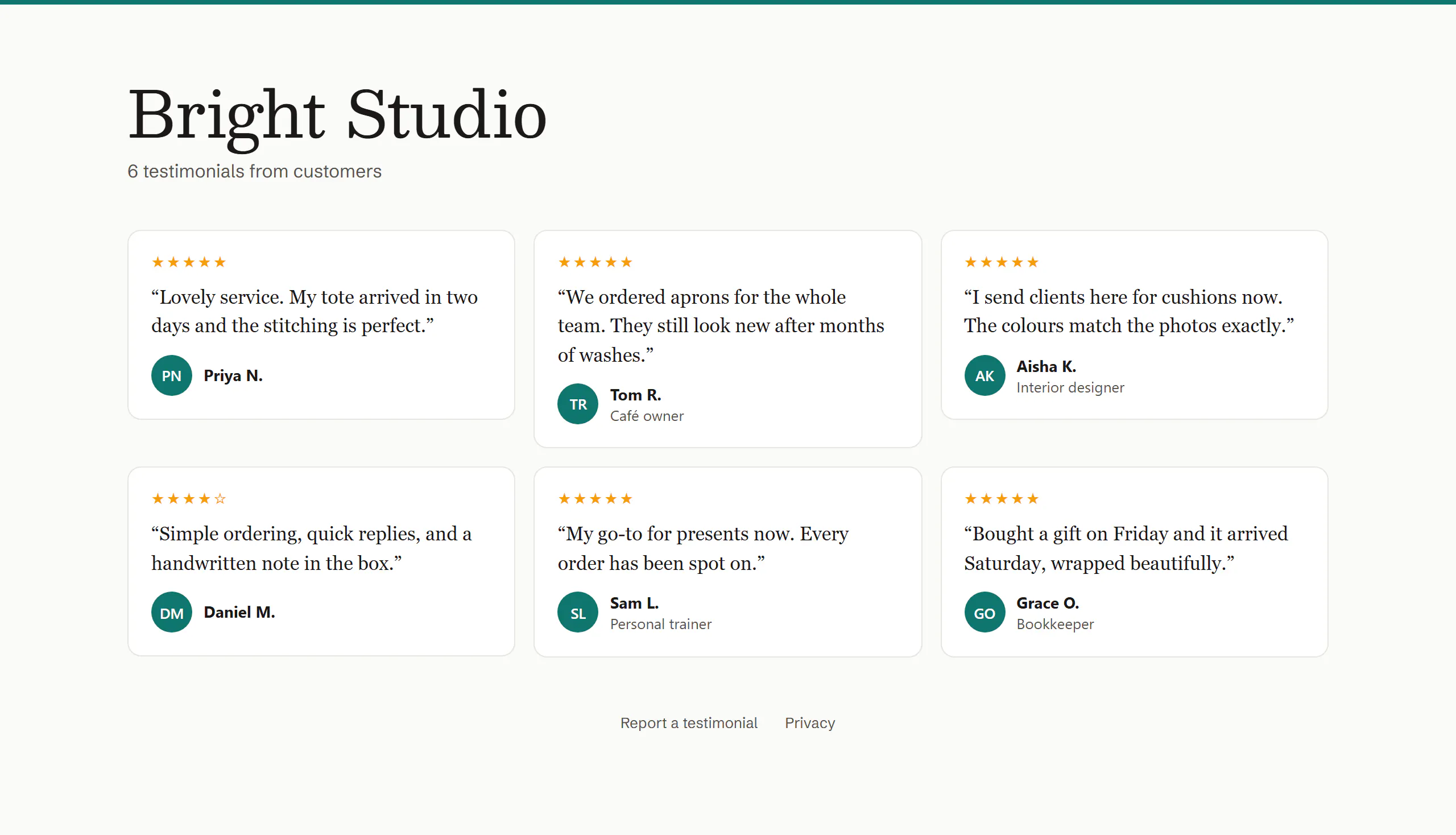 TryTestimonials gallery image