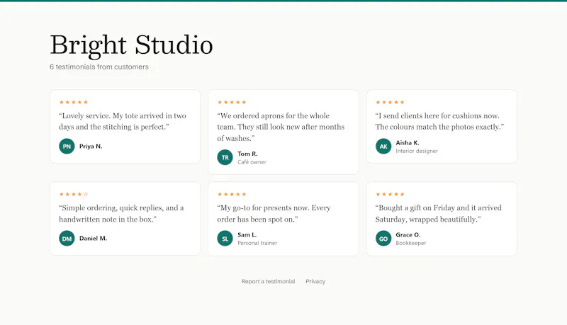 TryTestimonials screenshot 3