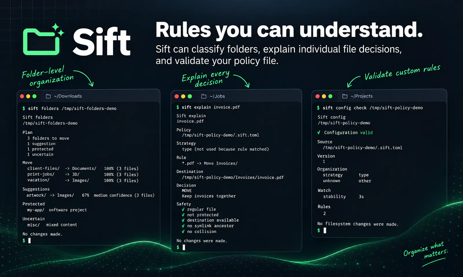 Sift screenshot 1