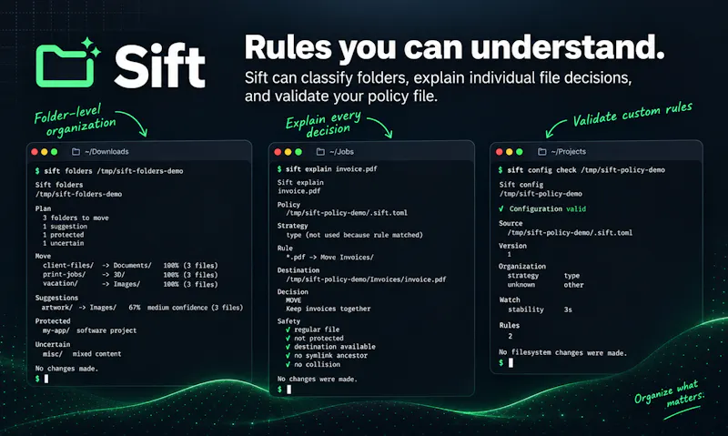 Sift screenshot 1