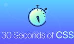 30 seconds of CSS image