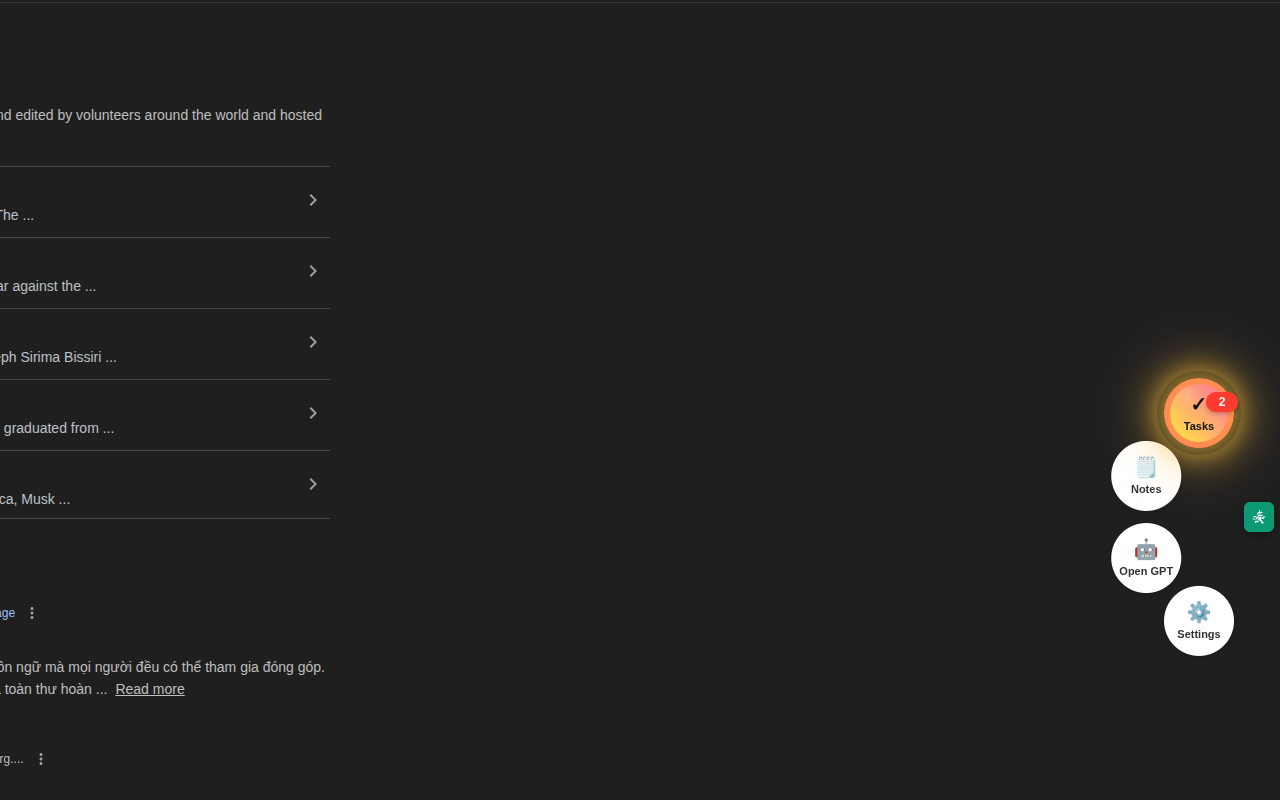 QuickAsk AI - Ask AI, Mini tasks & Notes - Screenshot 3 showing product features and functionality
