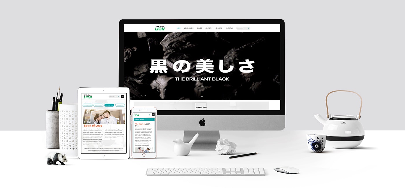 Lion Corporation Website by Verz Design