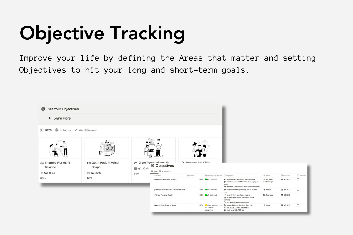 Moonshot OKR Notion Template gallery image