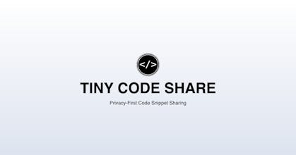 Tiny Code Share gallery image