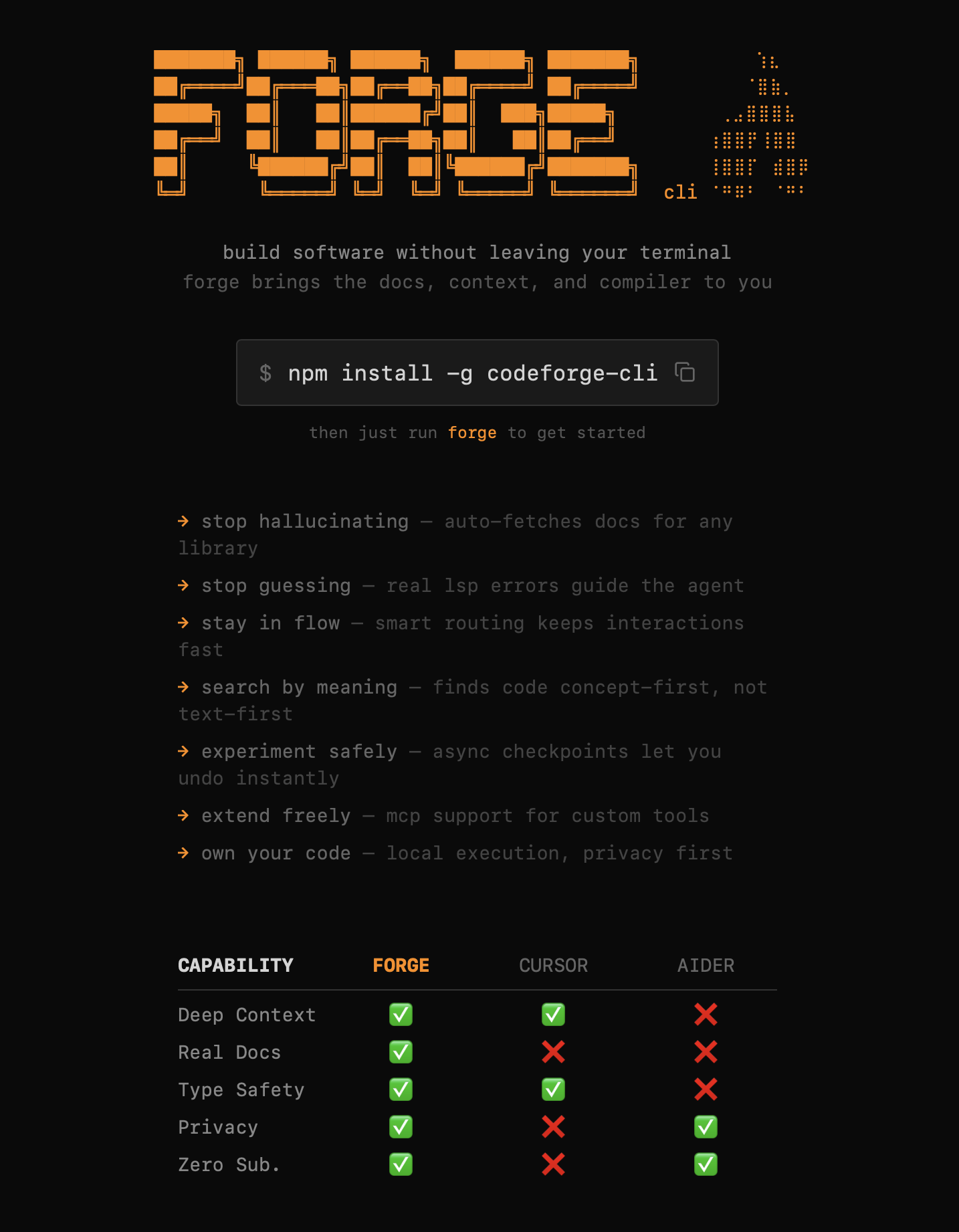 Forge CLI gallery image