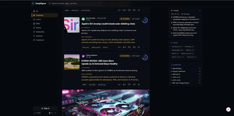 DeepSignal screenshot 1