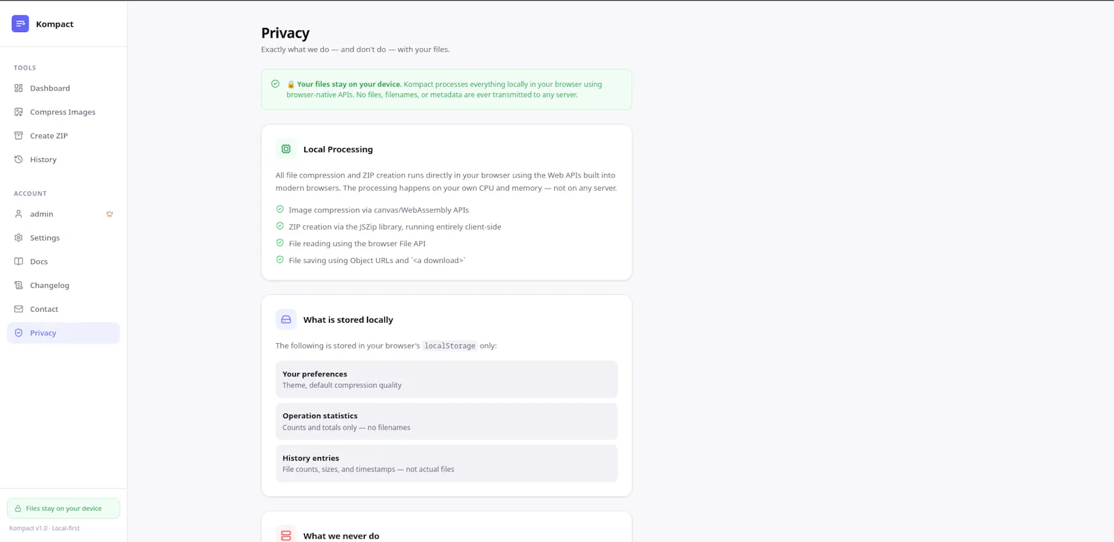 Kompact screenshot 5