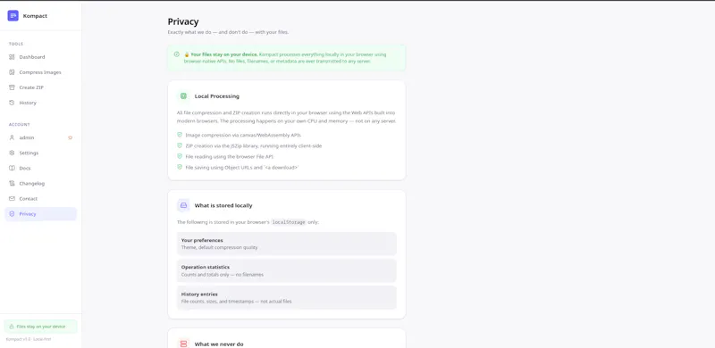 Kompact screenshot 5