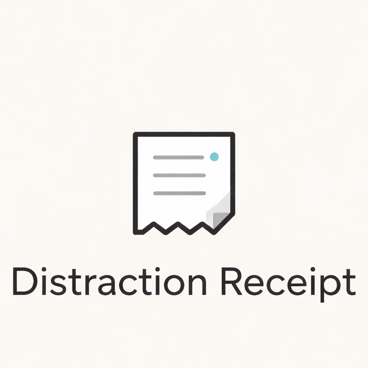 Distraction Receipt