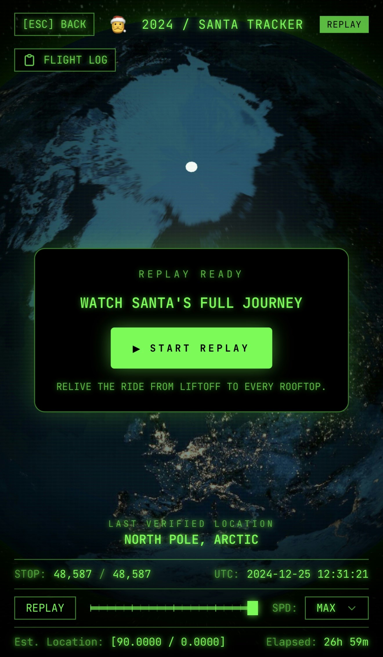 Live Santa Tracker Mega 7000 HD - Screenshot 3 showing product features and functionality