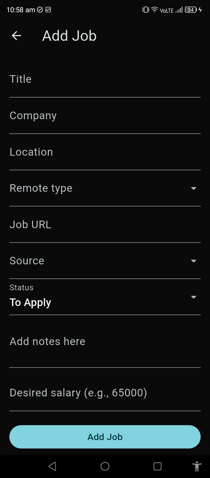 Job Hunt Tracker gallery image