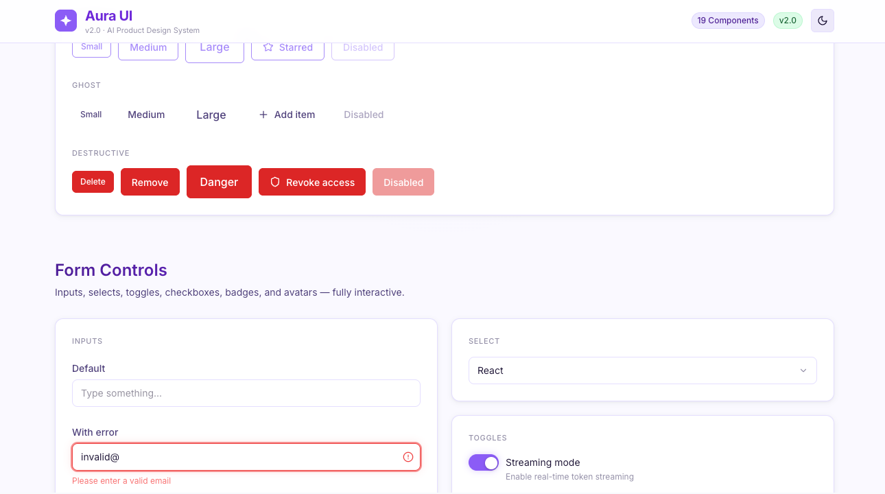 Aura UI gallery image