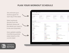 Fitness Tracker Notion Template gallery image