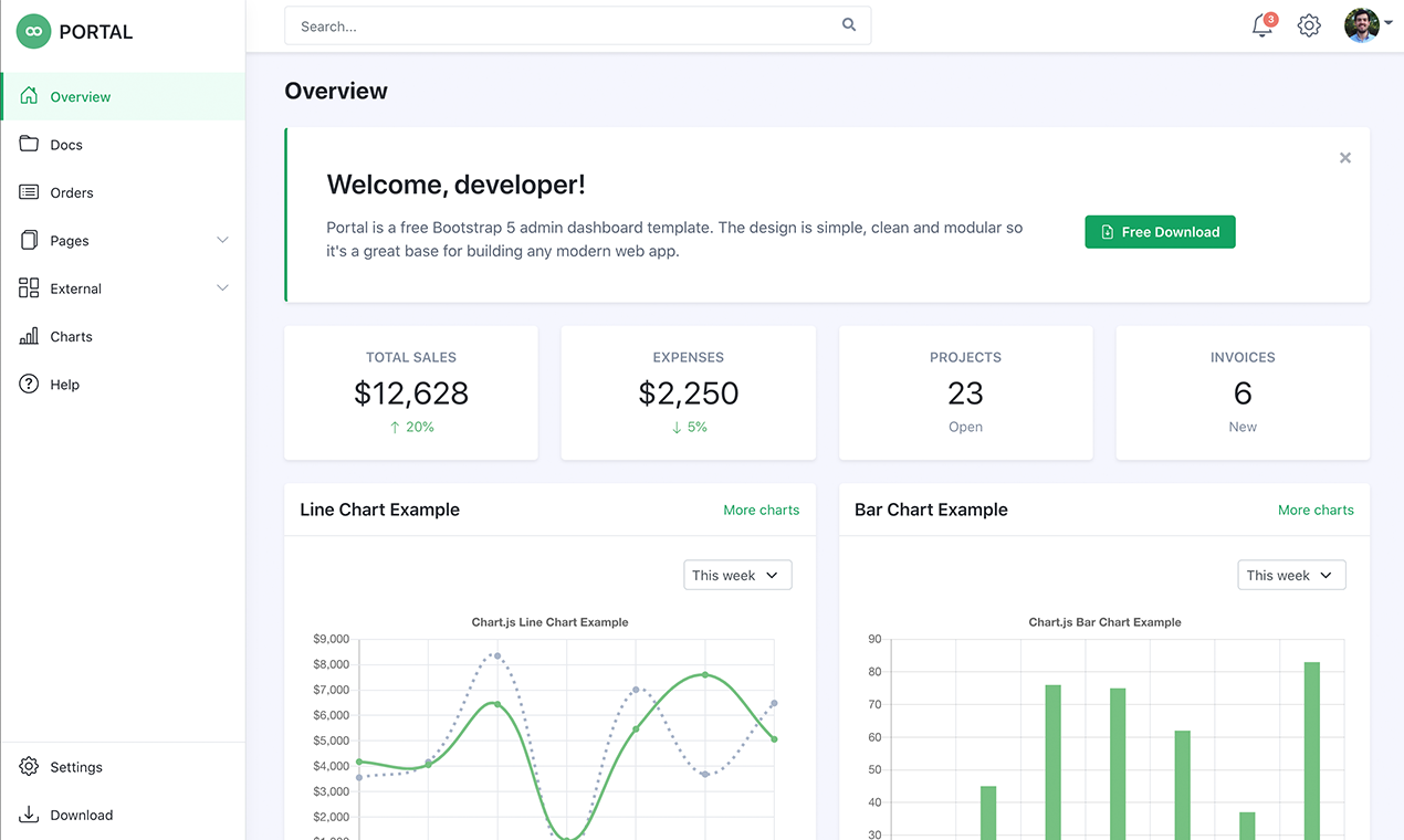 Bootstrap Templates gallery image