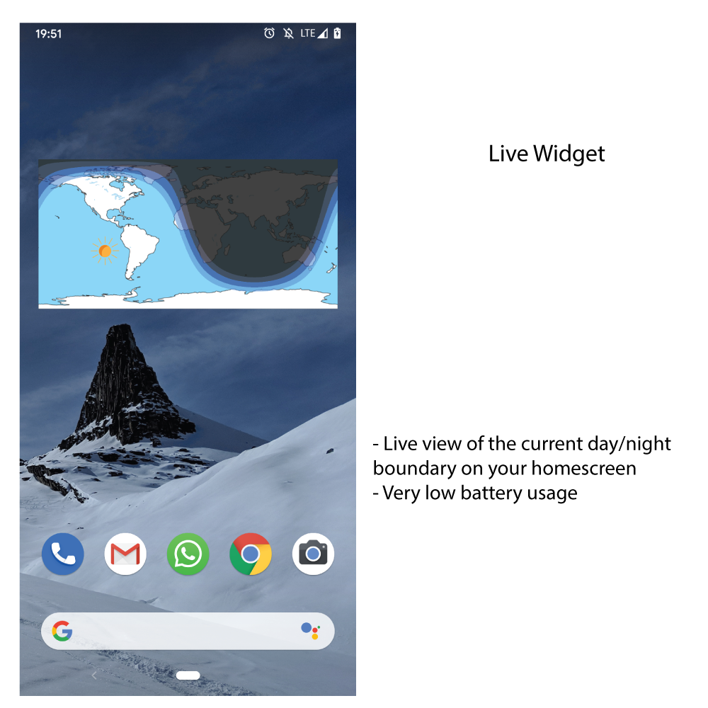 Day & Night Map and Widget gallery image