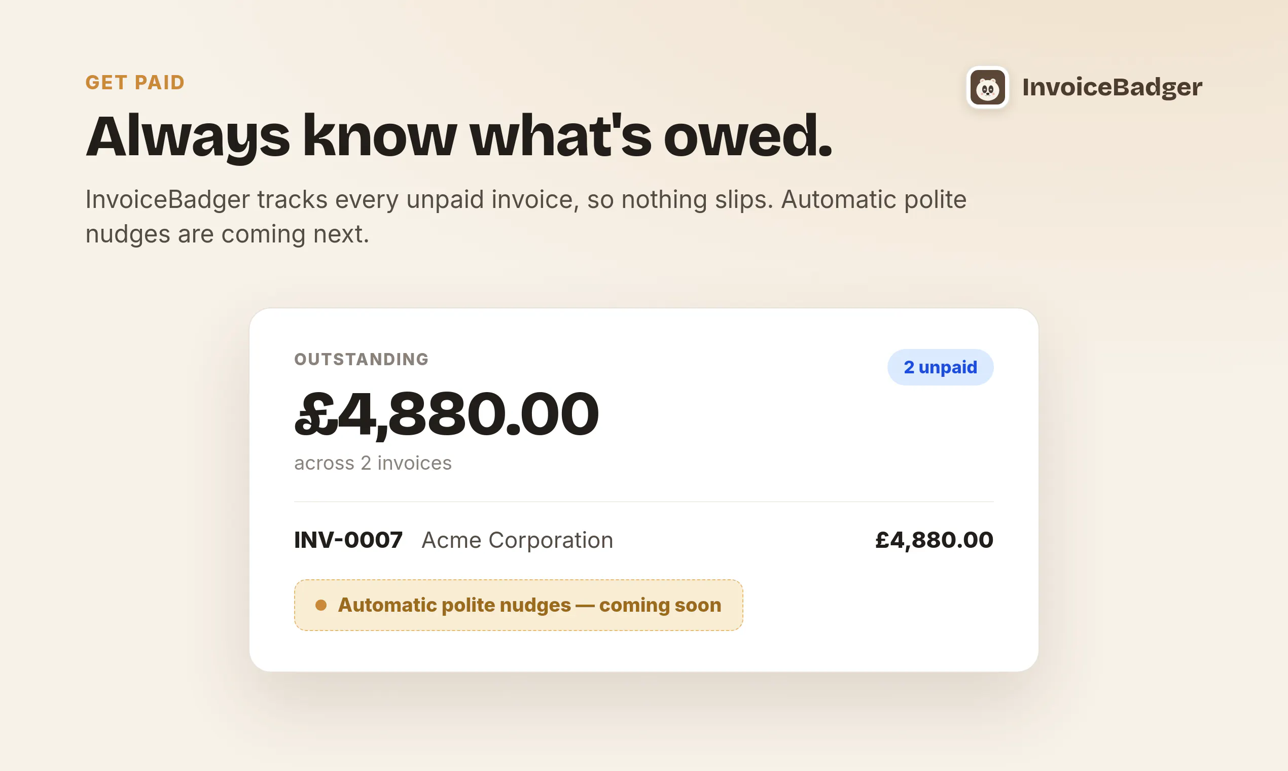 Invoice Badger gallery image