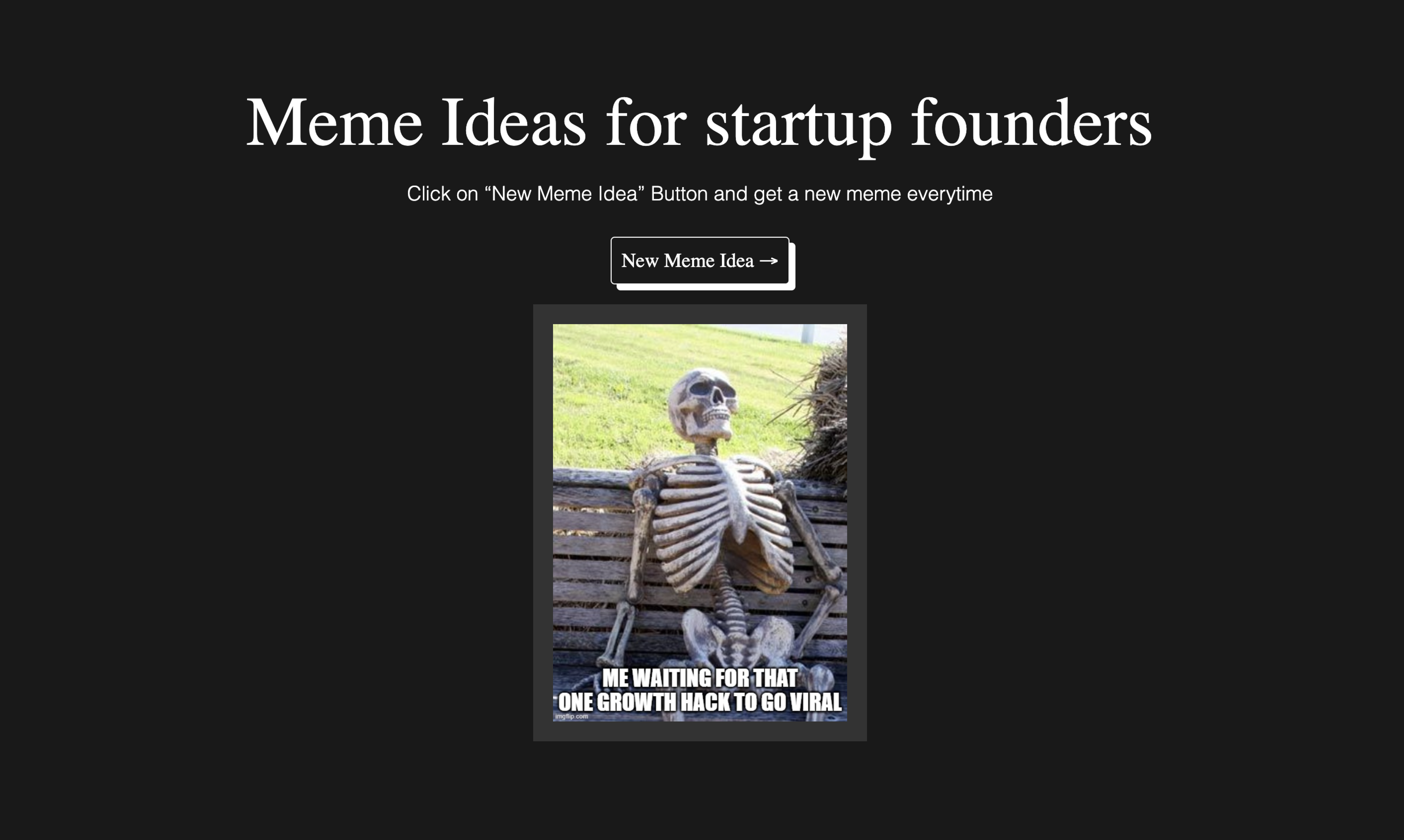 What to Meme - Free Meme ideas for startup founders in one-click