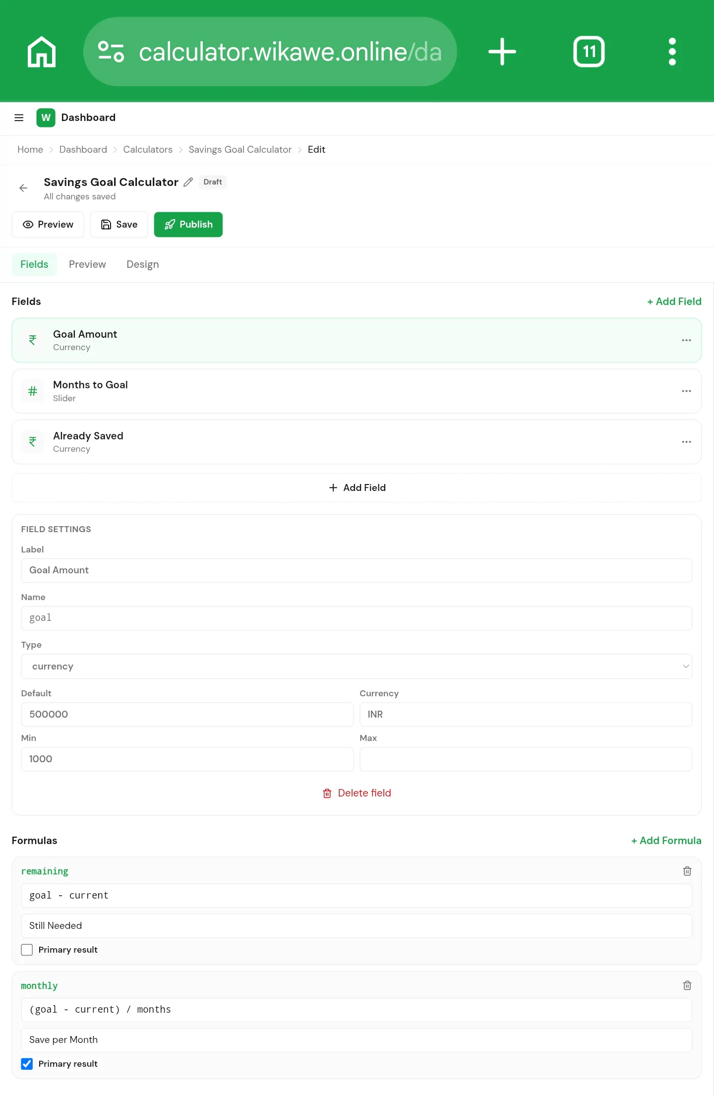 Wikawe Calculator gallery image