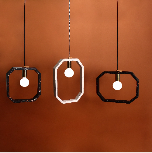 terrazzo pendant light