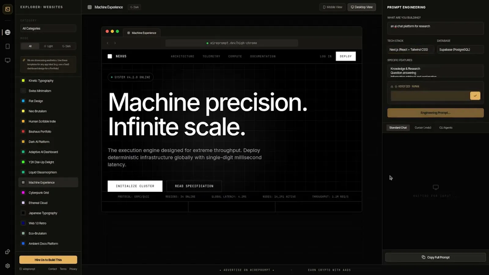 WirePrompt screenshot 1 (video preview)