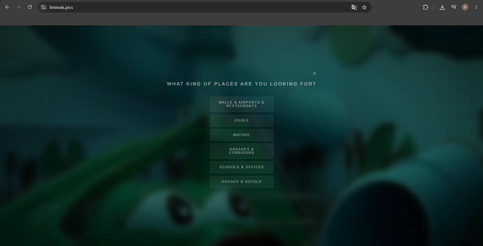 Liminal Spaces Explorer screenshot 2