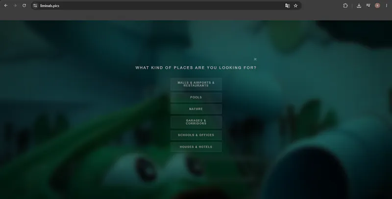 Liminal Spaces Explorer screenshot 2