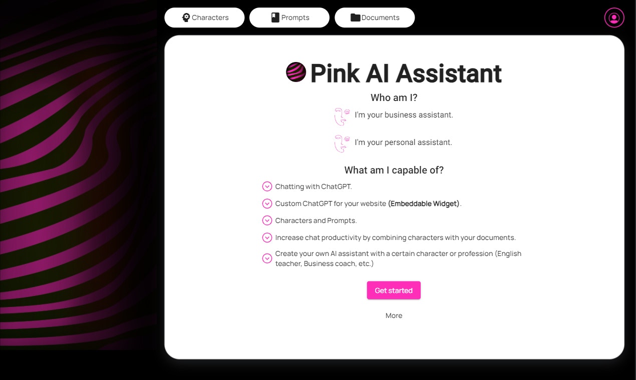 Pink AI Assistant media 1