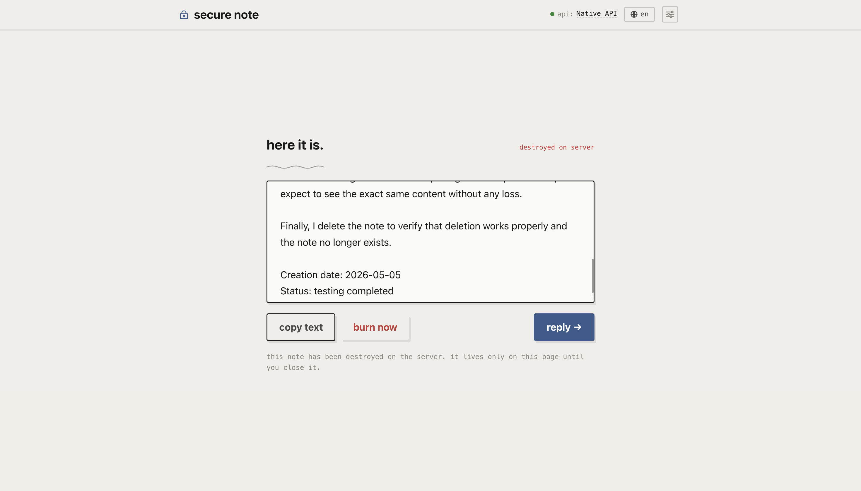 SecNote gallery image