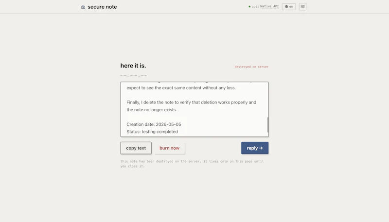 SecNote screenshot 8