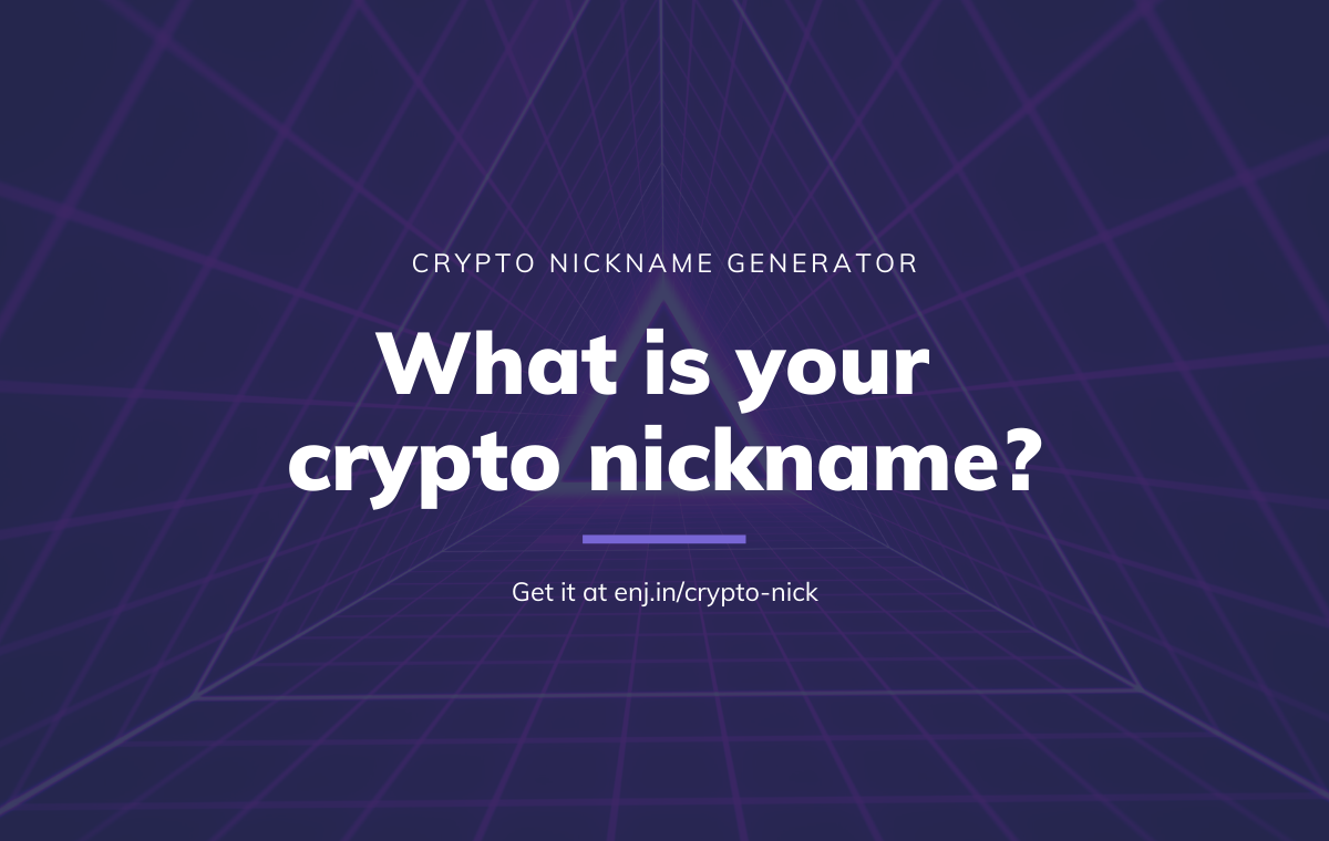 Crypto Nickname Generator Generate A Nifty Crypto Nickname In A Jiffy Product Hunt