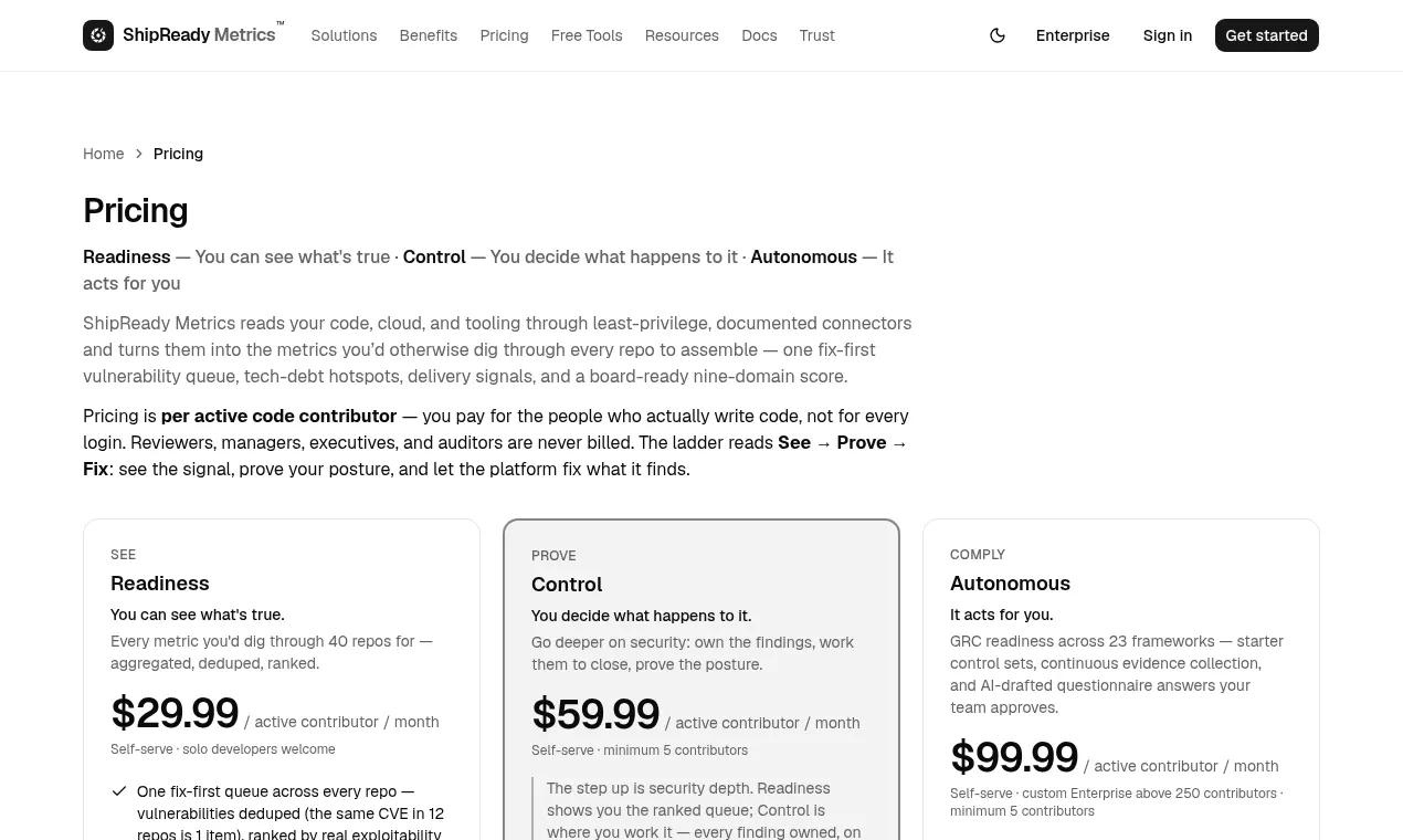 ShipReady Metrics gallery image