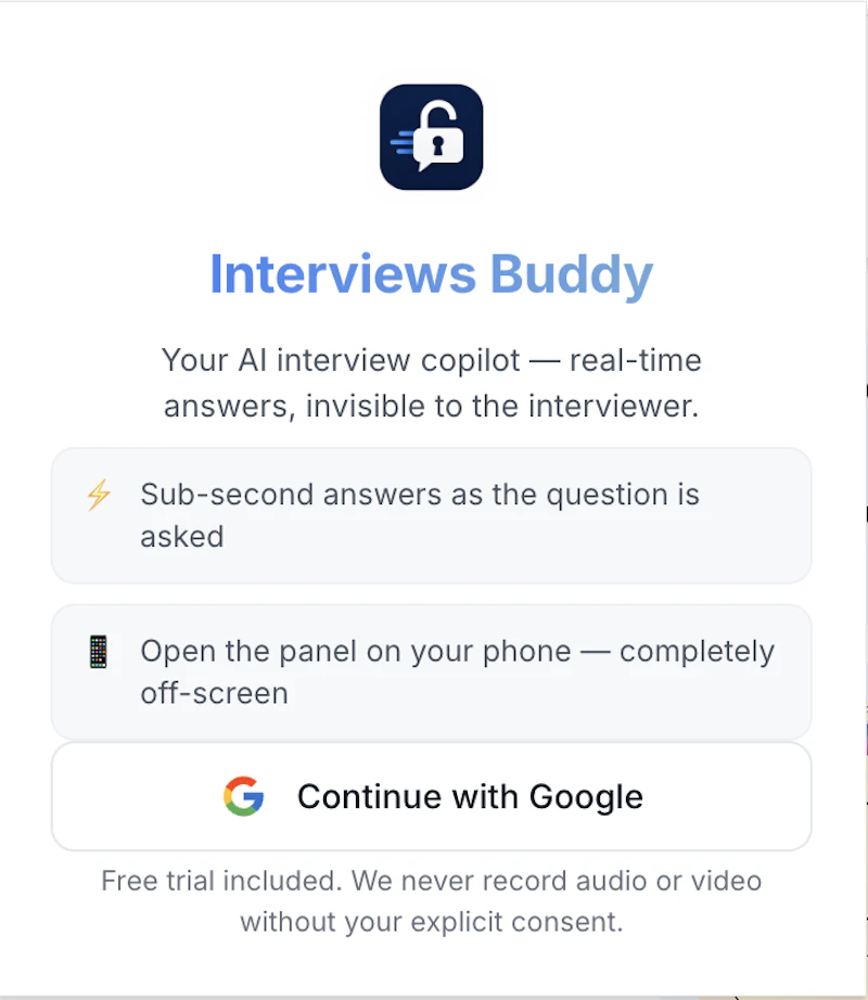InterviewsUnlocked screenshot 1