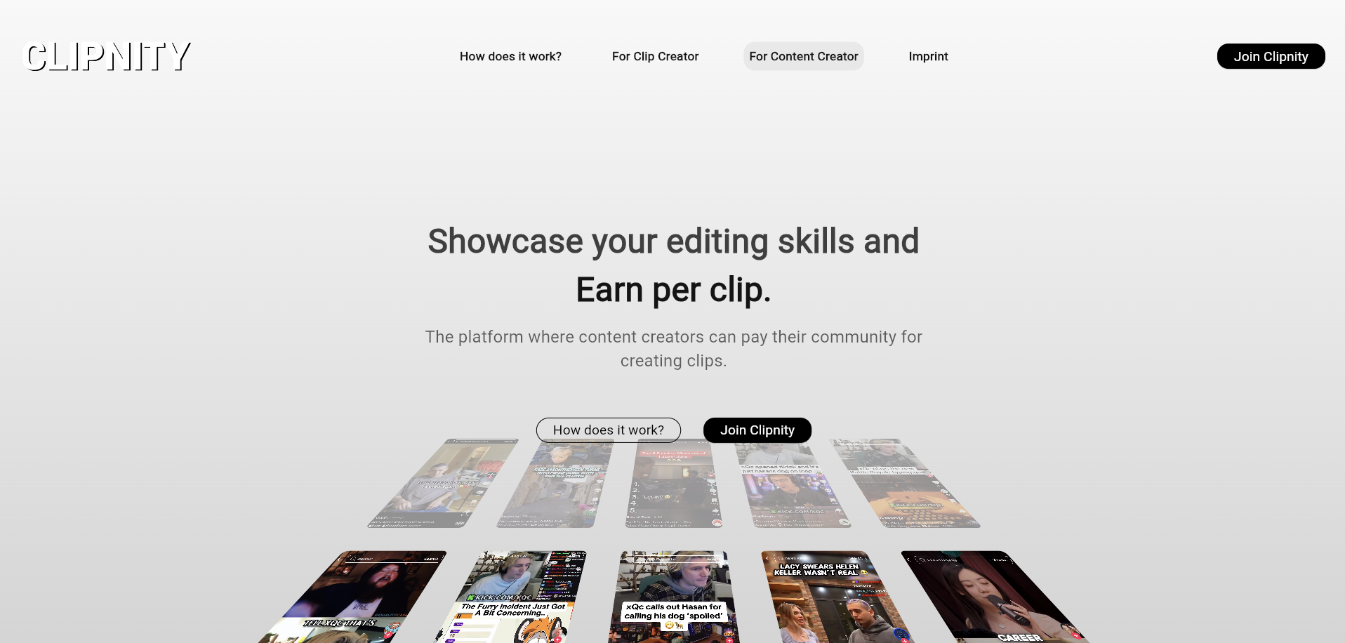 Clipnity - Main product screenshot demonstrating key features and user interface