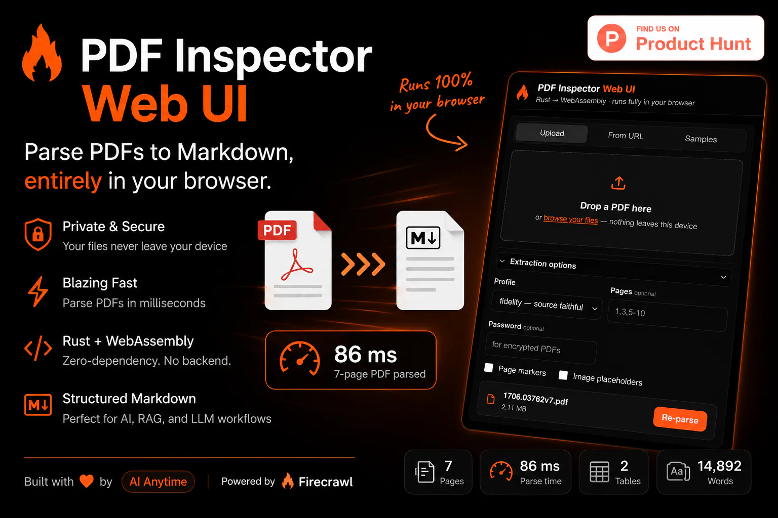 PDF Inspector Web UI gallery image