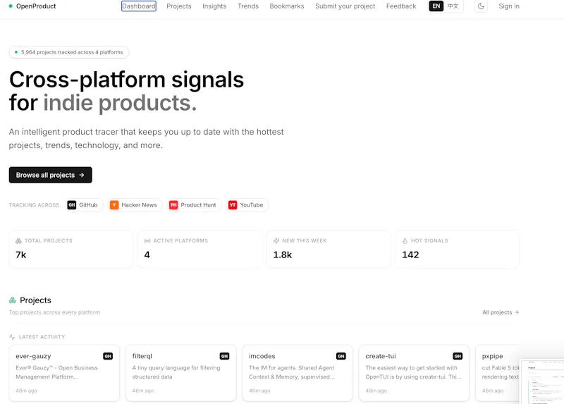 OpenProduct screenshot 2