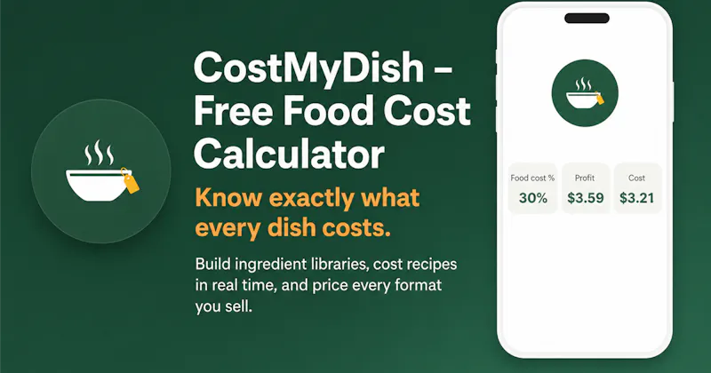 CostMyDish screenshot 1
