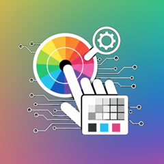 Color Finder Auto Clicker - Product Hunt launch logo and brand identity