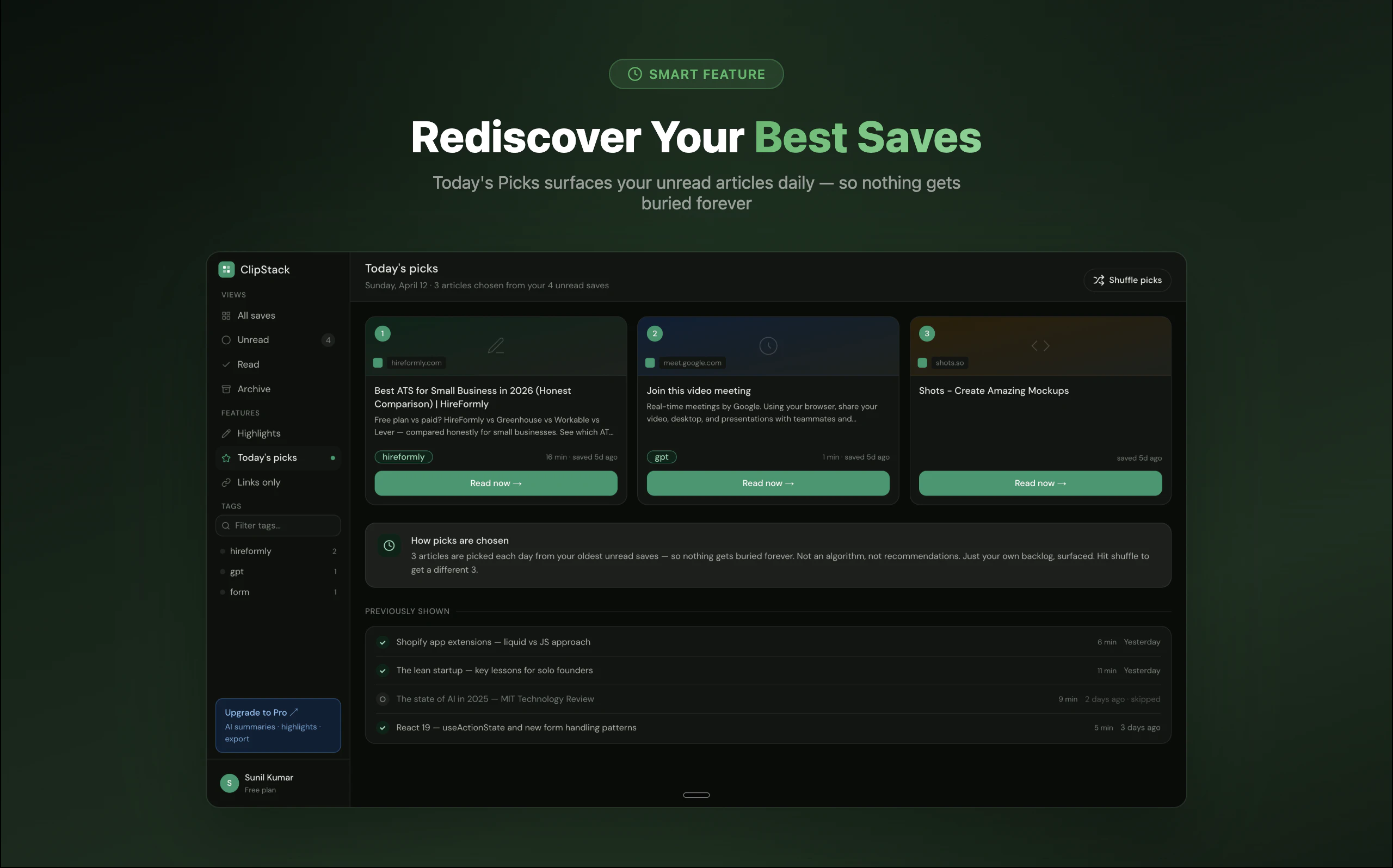 ClipStack — Pocket Alternative screenshot 4