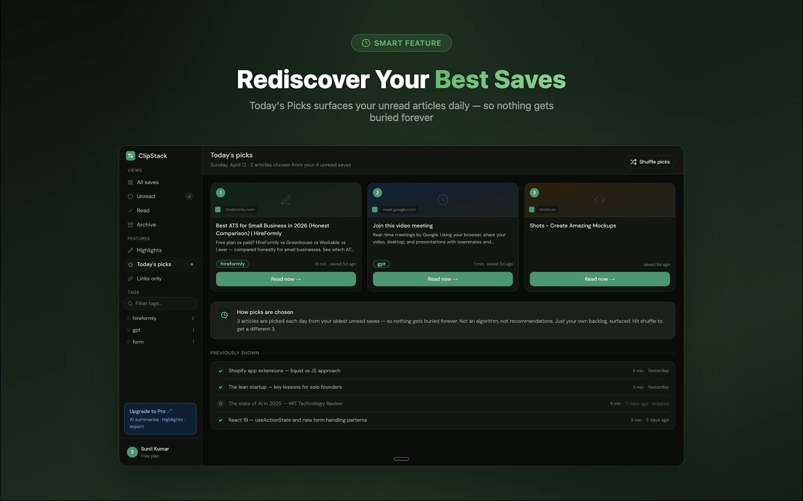 ClipStack — Pocket Alternative screenshot 4