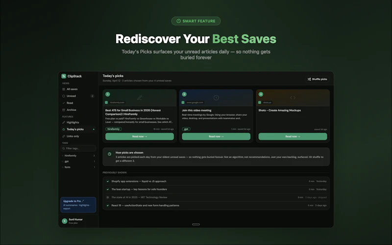 ClipStack — Pocket Alternative screenshot 4