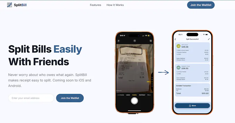 SplitBill screenshot 1