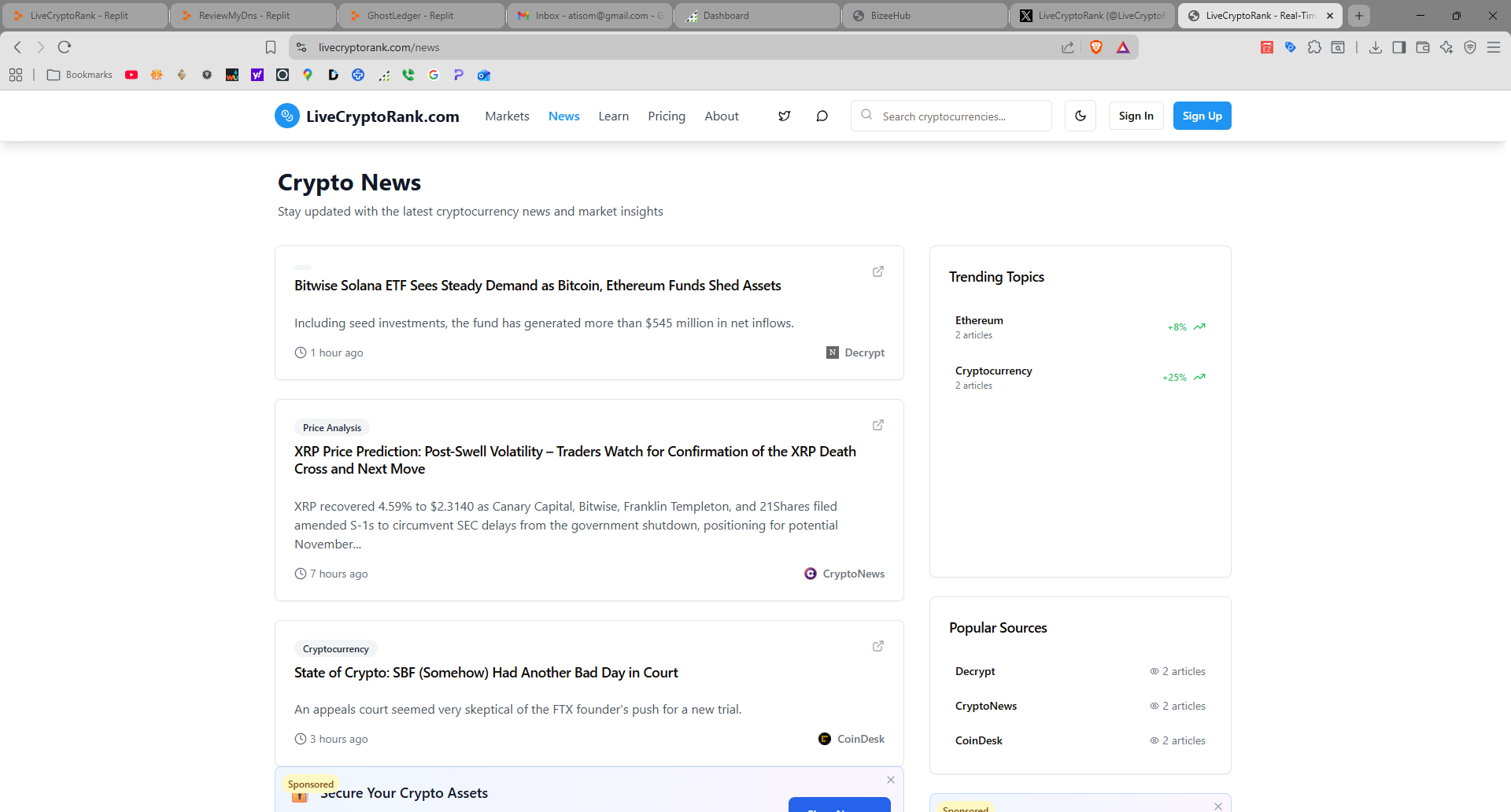 LiveCryptoRank - Screenshot 4 preview