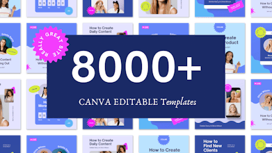 8000 + CANVA EDITABLE TEMPLATES BUNDLES gallery image