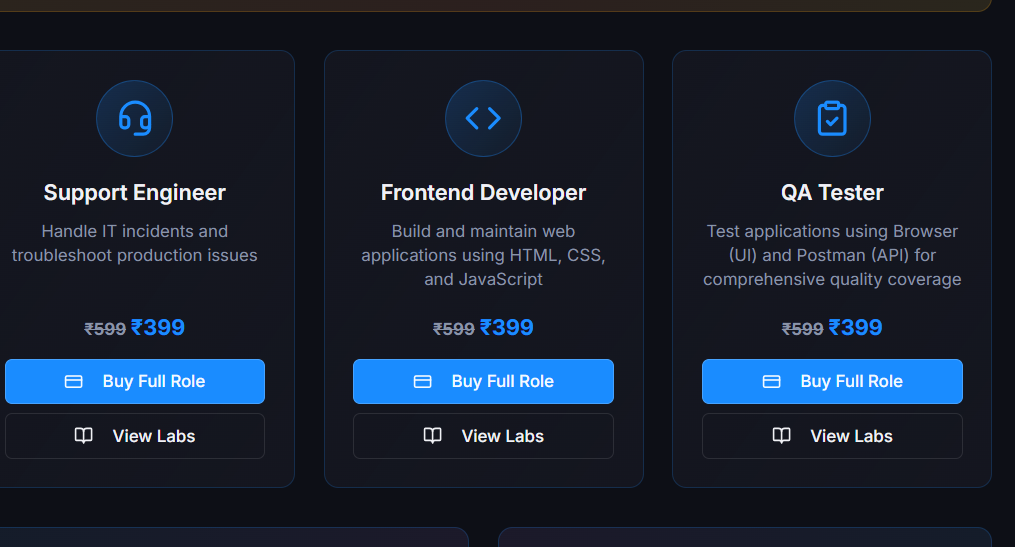 RegencyOps- job simulations for IT   - Screenshot 4 showing product features and functionality