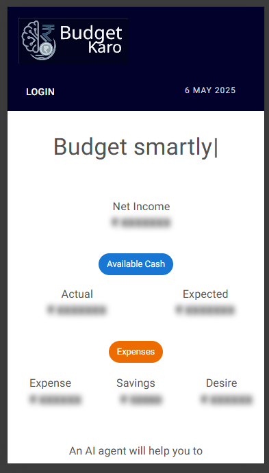 Budget Karo - Start Budgeting efficiently. Leverage AI media 1