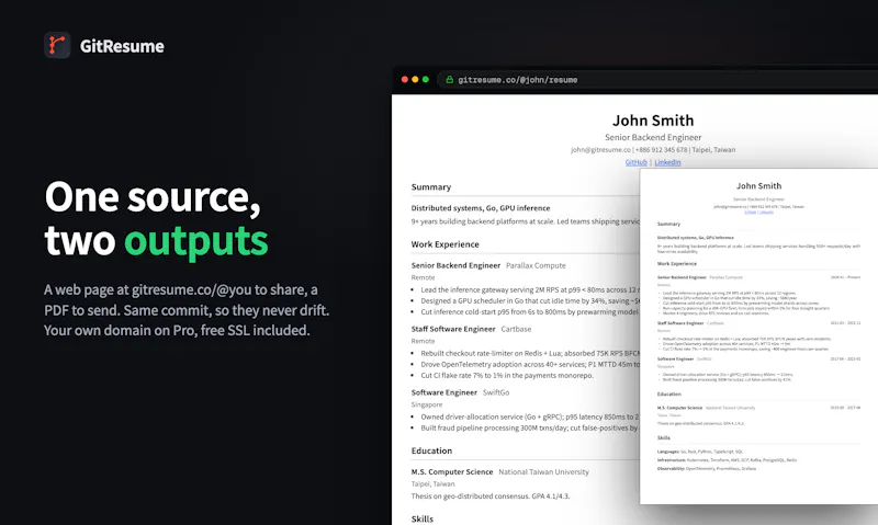 GitResume: Resume as Code screenshot 2