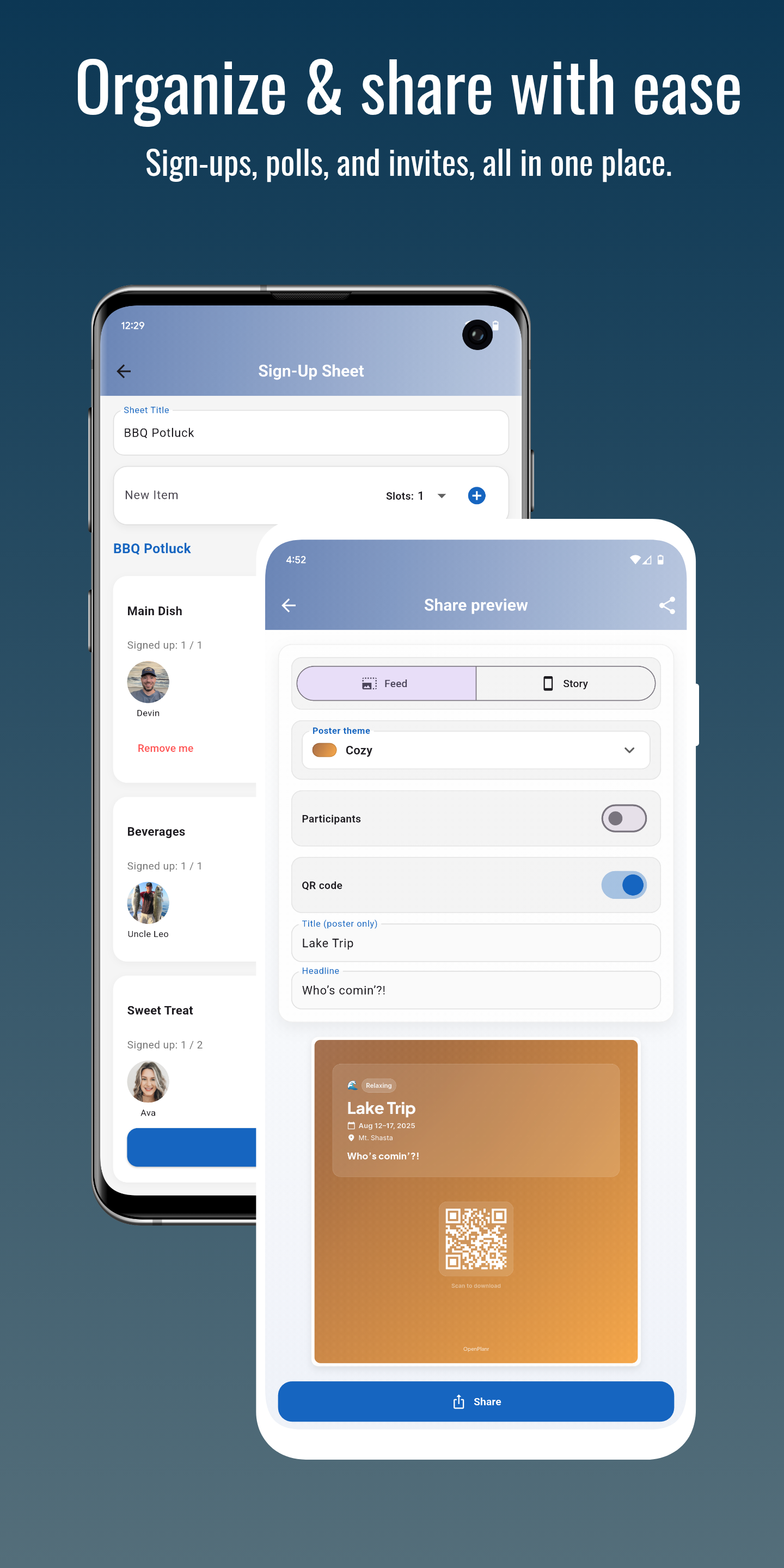Openplanr - Plan Hangouts zonder groep chat chaos media 3