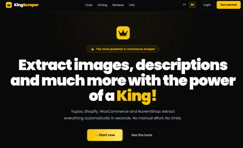 KingScraper: One-Click Product Scraper screenshot 1